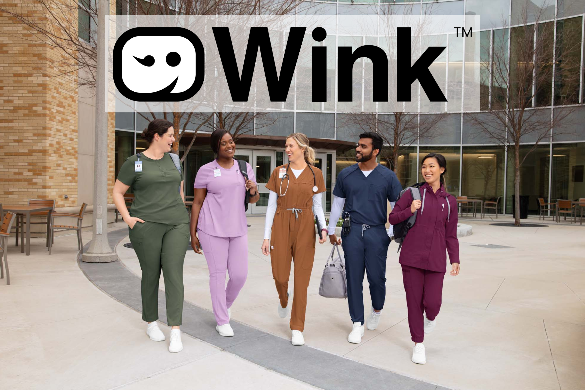 Wink Thrive fitted 3 pocket V Neck Scrub Top Style 6122