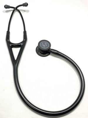 3M Littmann Classic III Stethoscope, Rainbow-Finish Chestpiece, black stem  and headset, Black Tube, 27 inch 
